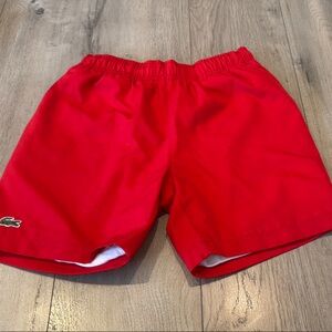 Lacoste Kids Red Tennis Shorts